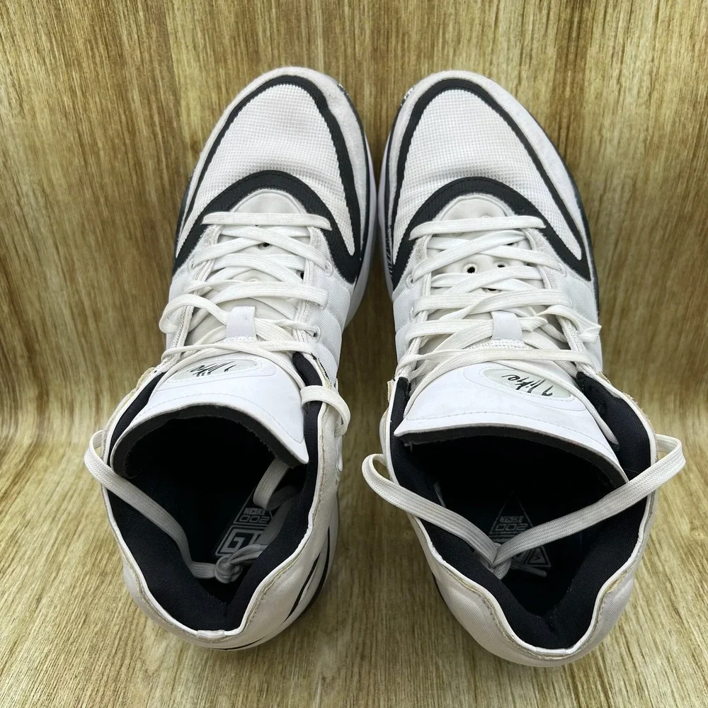 Nike Air Zoom‎ GT Hustle 2 Men's 11.5 White Black Basketball Shoes DJ9405-102